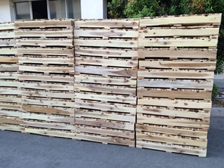 Gỗ pallet sau khi được bào nhẵn